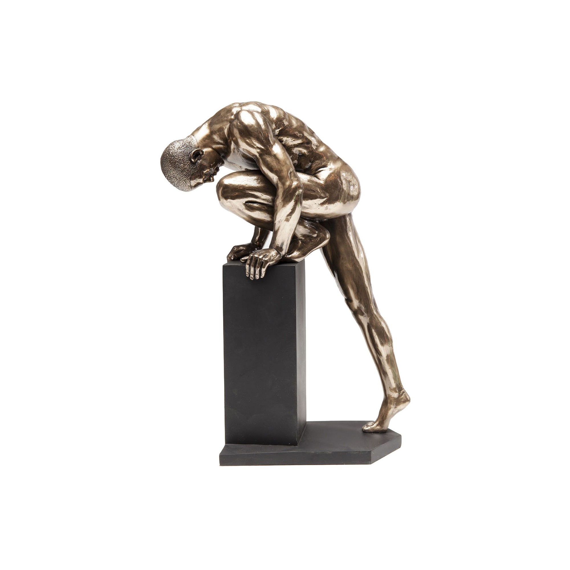 Deco Object Nude Man Stand Bronze 35cm Kare Design