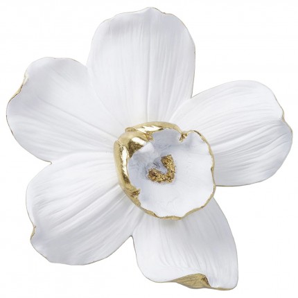 Wanddecoratie Witte Orchidee 25cm Kare Design