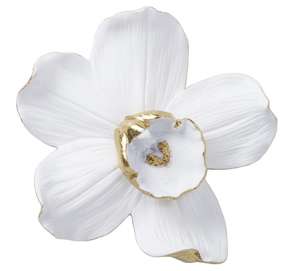 Déco murale orchidée blanche 25cm Kare Design