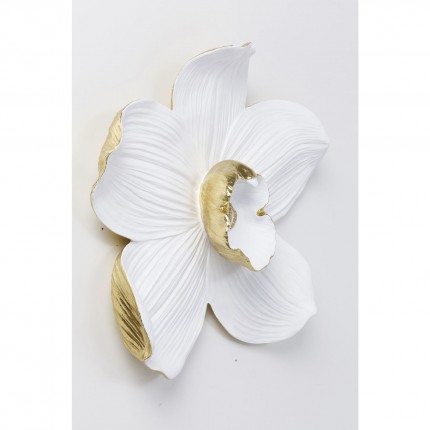 Déco murale orchidée blanche 54cm Kare Design