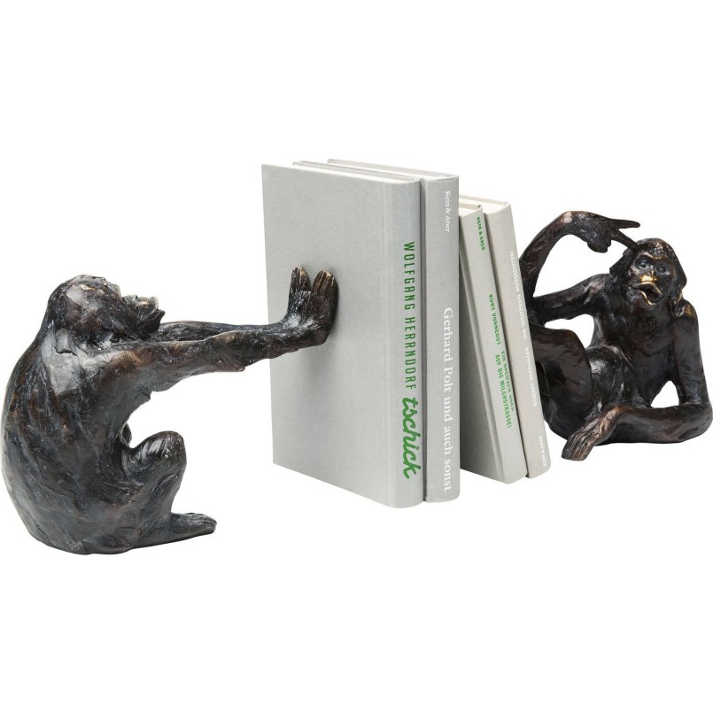 Serre-livres singes set de 2 Kare Design