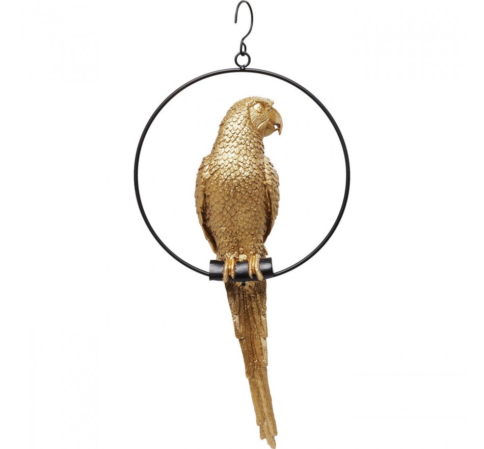 Woonaccessoires goud hangpapegaaiKare Design