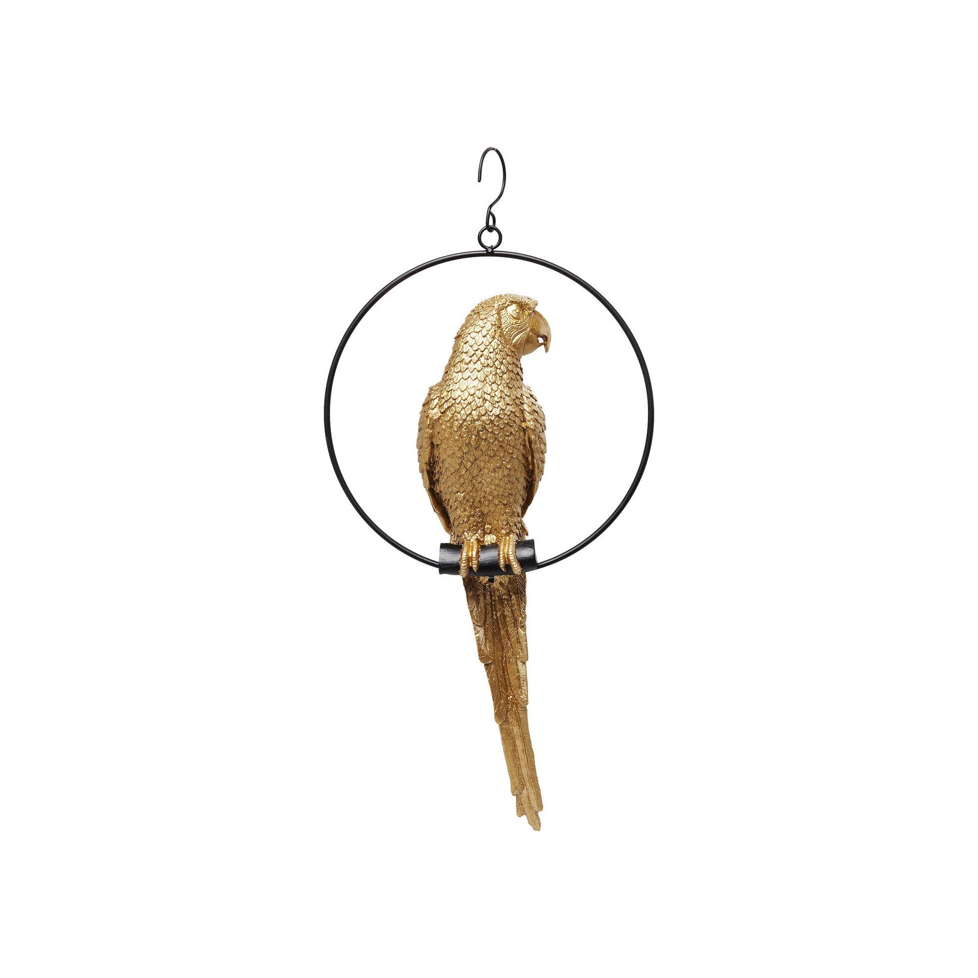 Deco Object Swinging Parrot Gold Kare Design