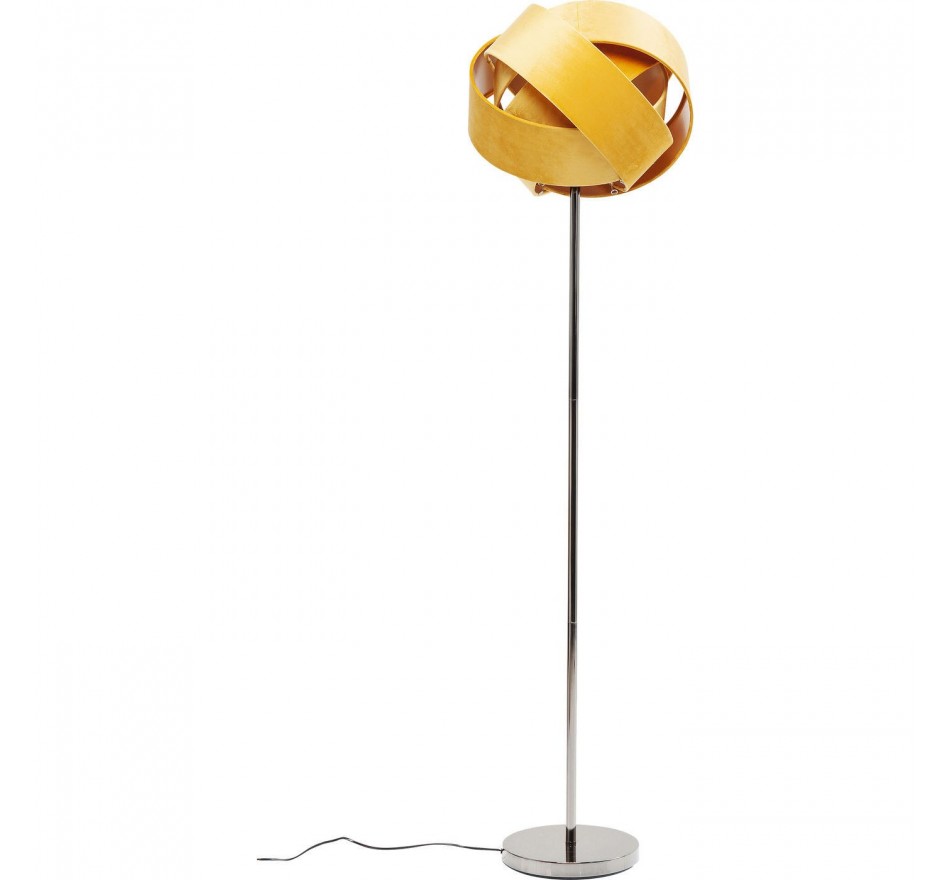 Contemporary Yellow Floor Lamp Knot Kare Design