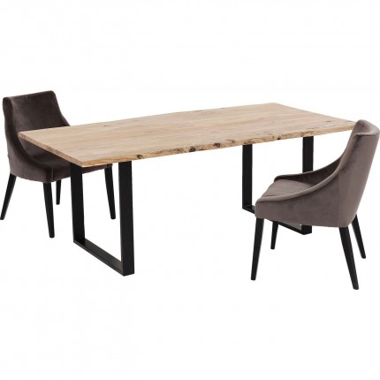 Table Harmony noire 160x80cm Kare Design