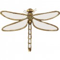 Déco murale miroir libellule 35cm Kare Design