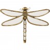 Wall Decoration mirror dragonfly 35cm Kare Design