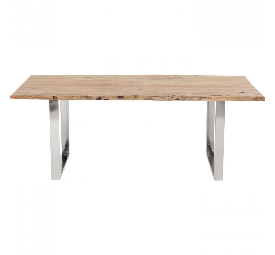 Eettafel Harmony 160x80cm acacia chroom Kare Design