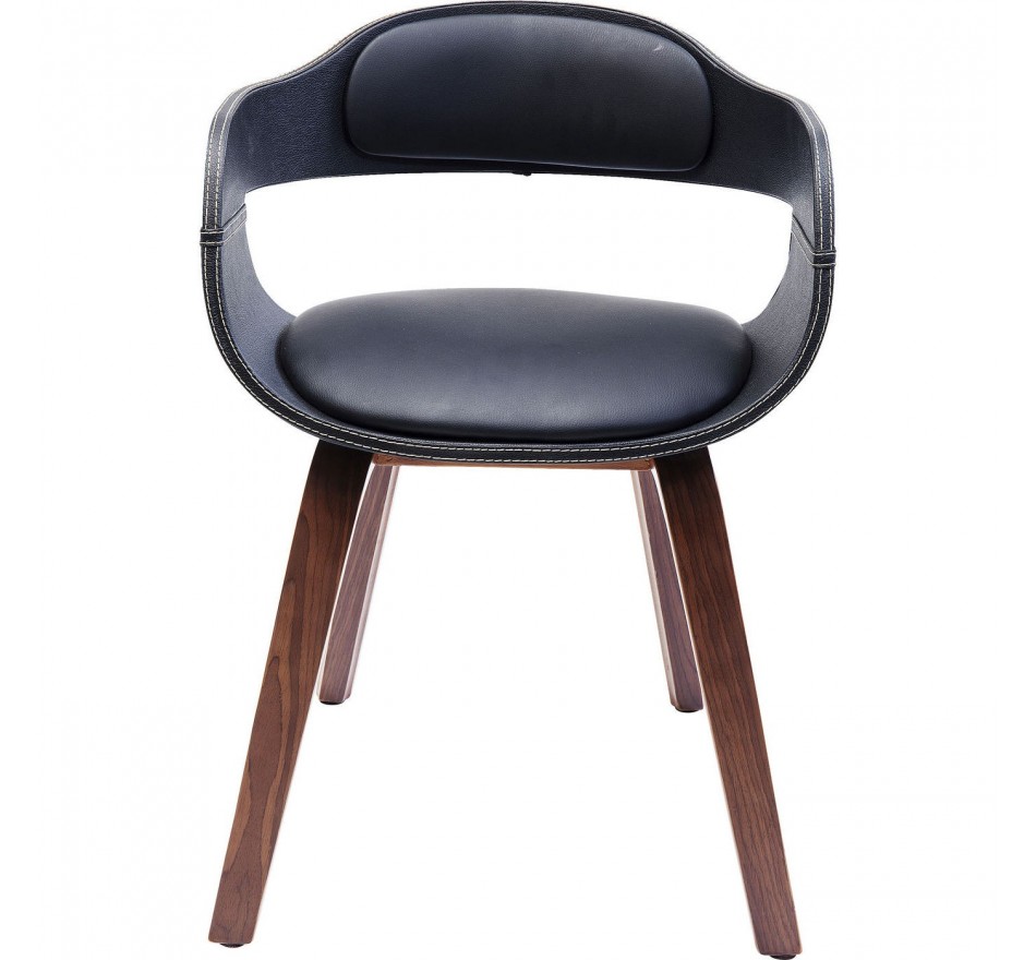 Stoel met armleuningen Costa walnoot Kare Design