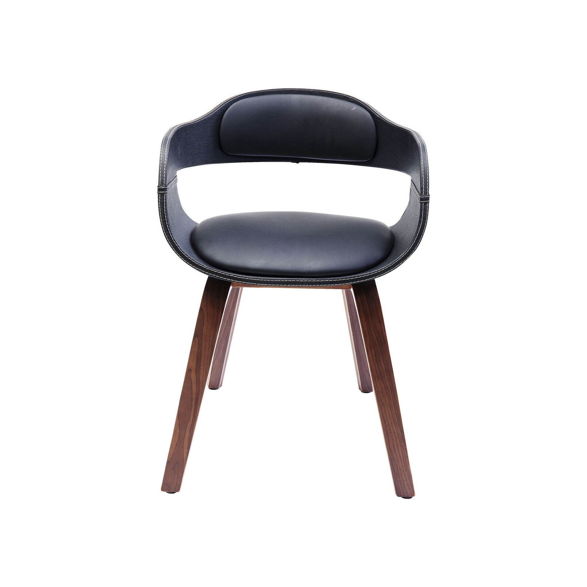 Chair with Armrest Costa Walnut Kare Design