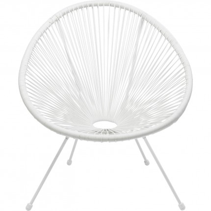 Tuinfauteuil Acapulco Mono wit Kare Design