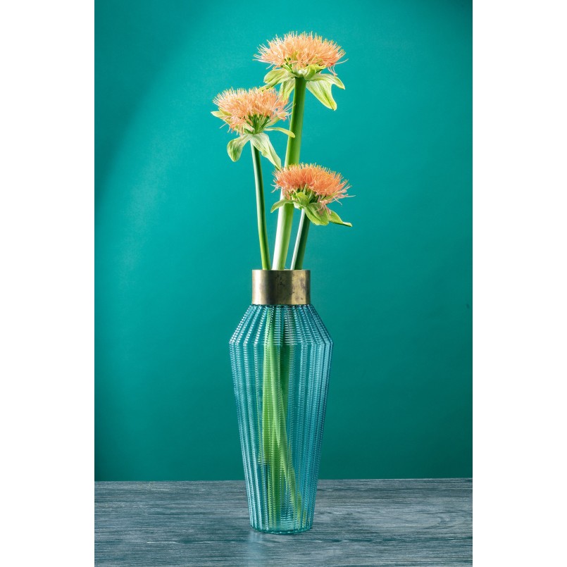 Vase Barfly bleu clair 43cm Kare Design