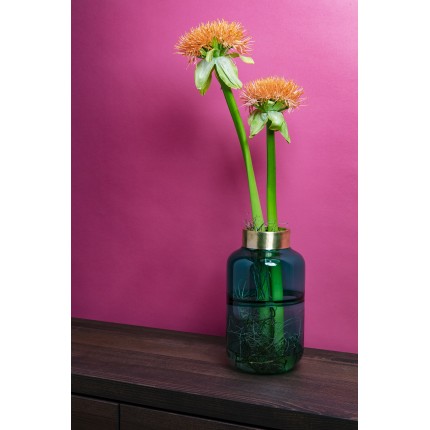 Vase Positano Belly Green 28cm Kare Design