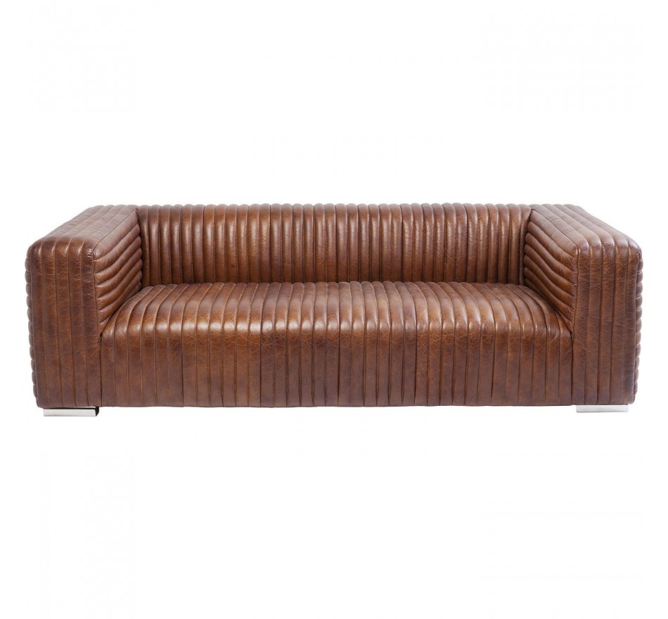 Sofa Malibu 3-Zits leer Kare Design