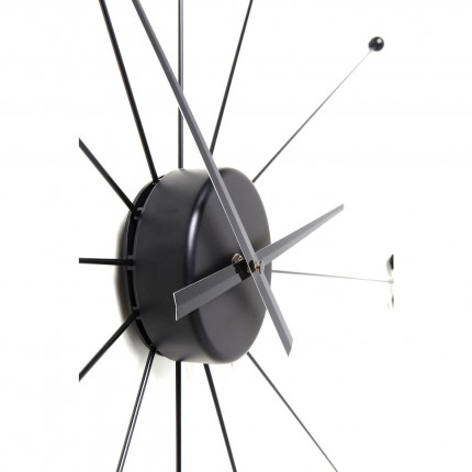 Wall Clock Like Umbrella Black Kare Design