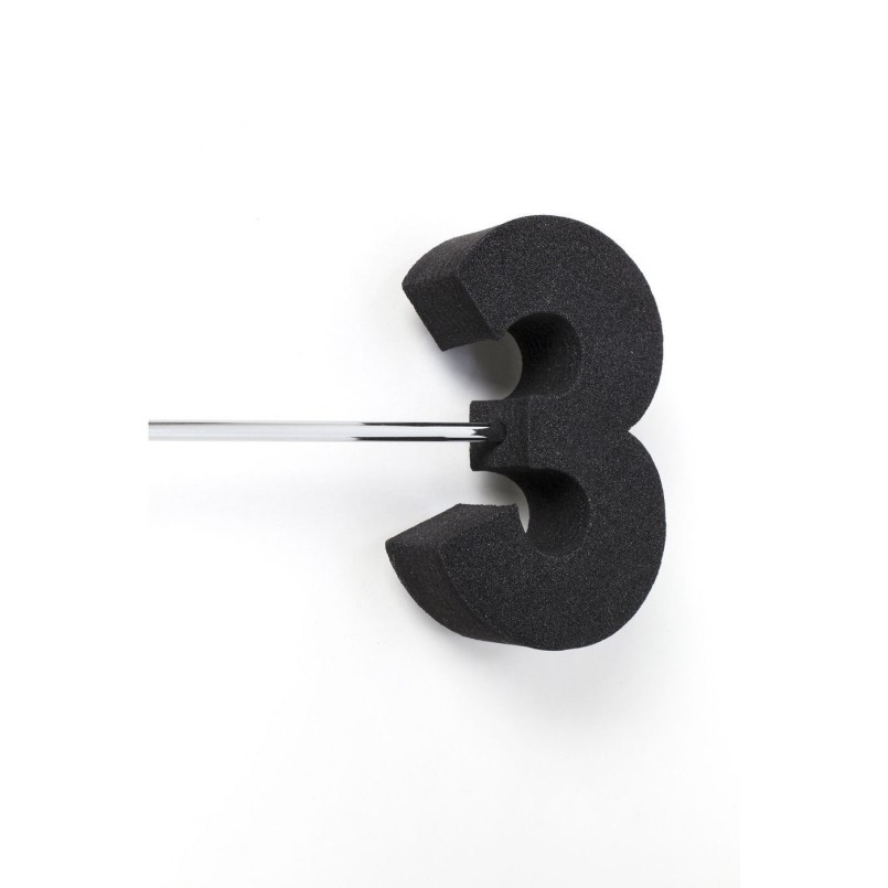 Horloge Umbrella Chrome et Noir Kare Design