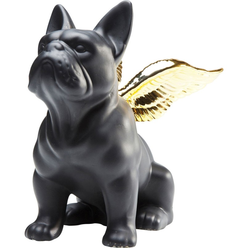 Deco Sitting Angel Dog doré Kare Design