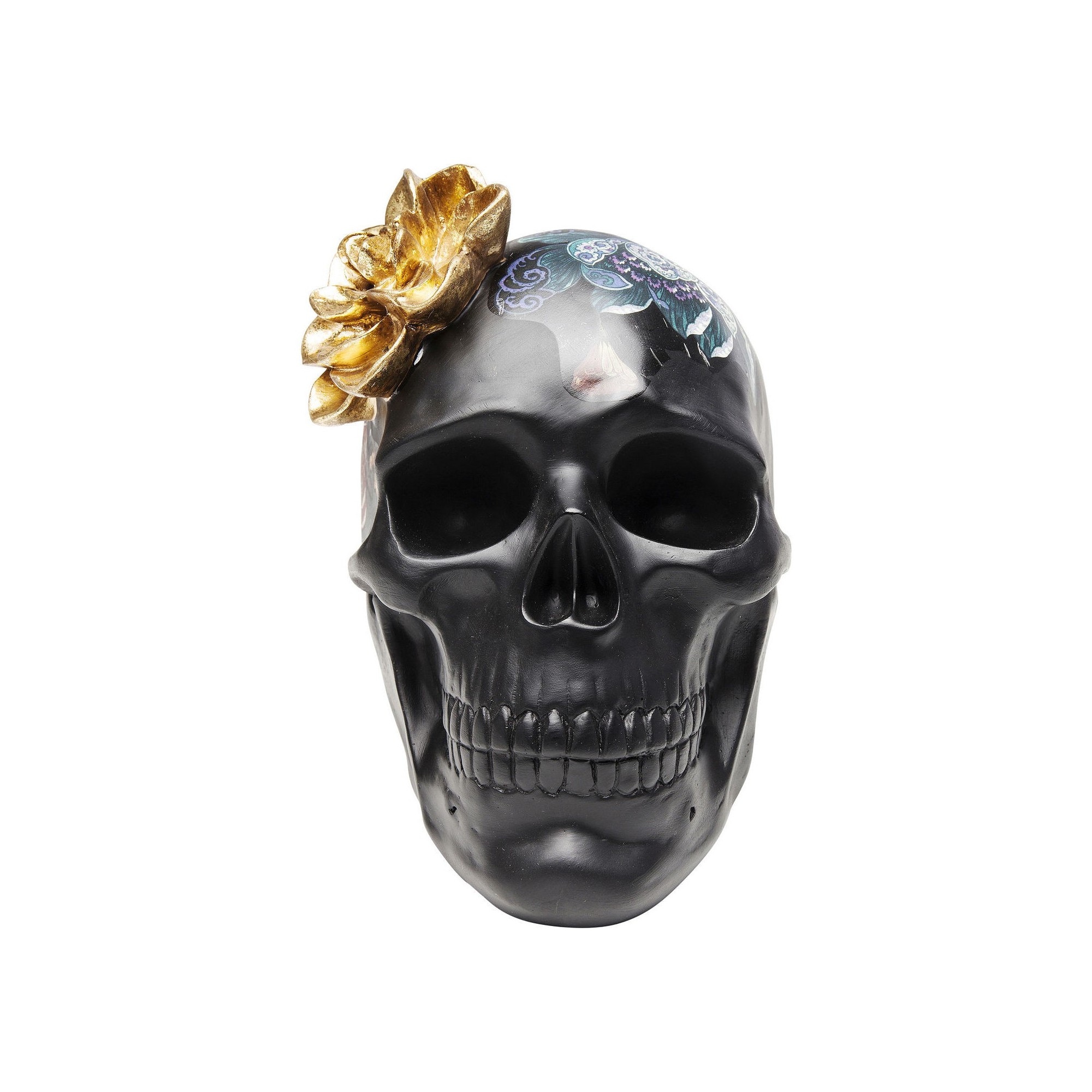 Deco Object Flower Skull 22cm Kare Design