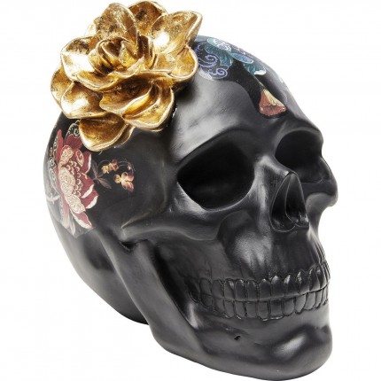 Decoratie Flower Skull 22cm Kare Design