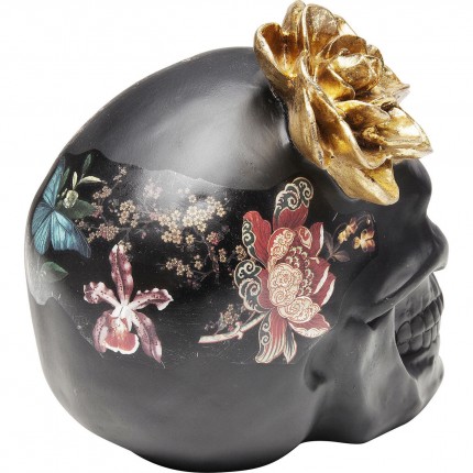 Decoratie Flower Skull 22cm Kare Design
