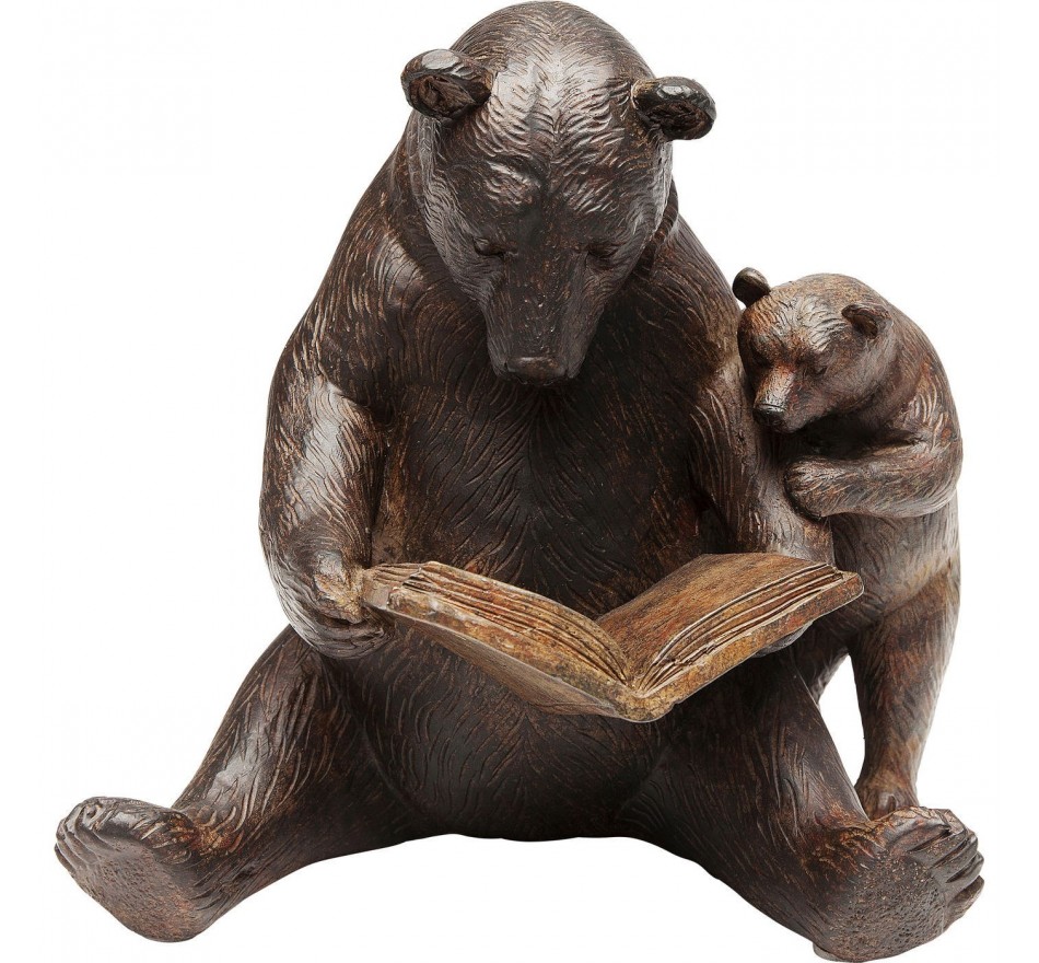 Woonaccessoires lezende beren bruin Kare Design