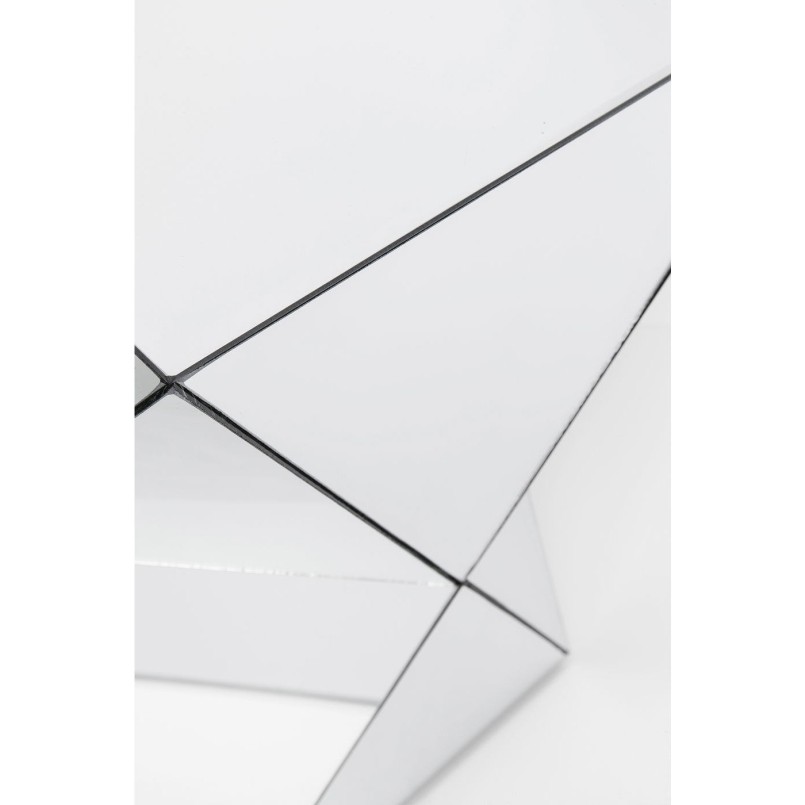 Table d'appoint Luxury Triangle argent Kare Design