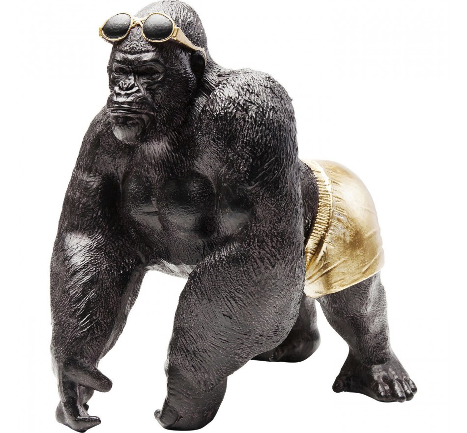 Woonaccessoires gorilla op het strand 30cm Kare Design