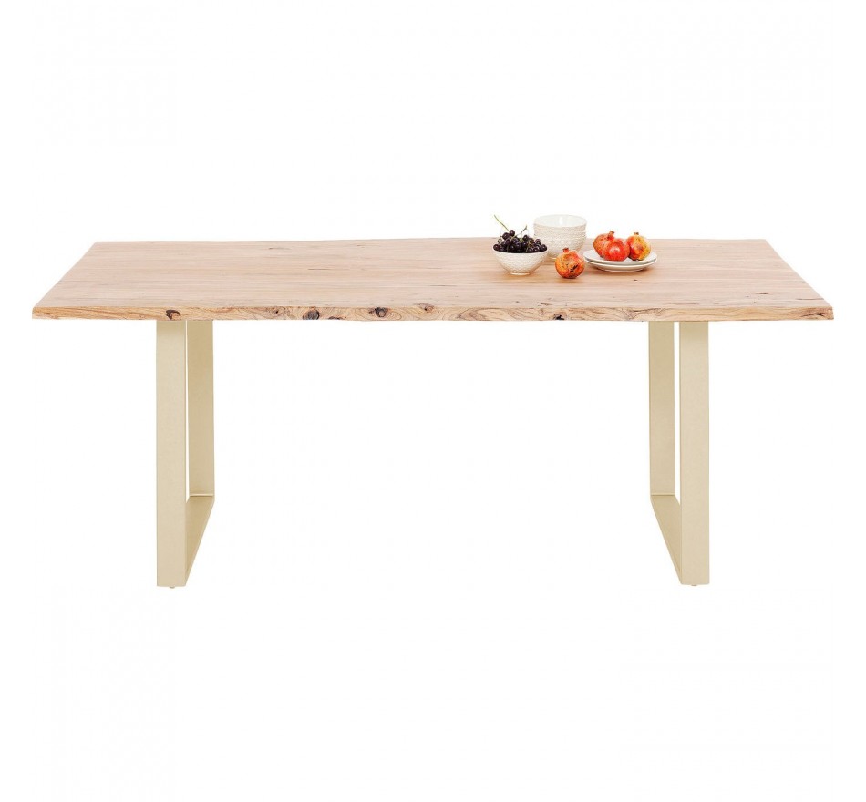 Eettafel Harmony 160x80cm acacia goud Kare Design