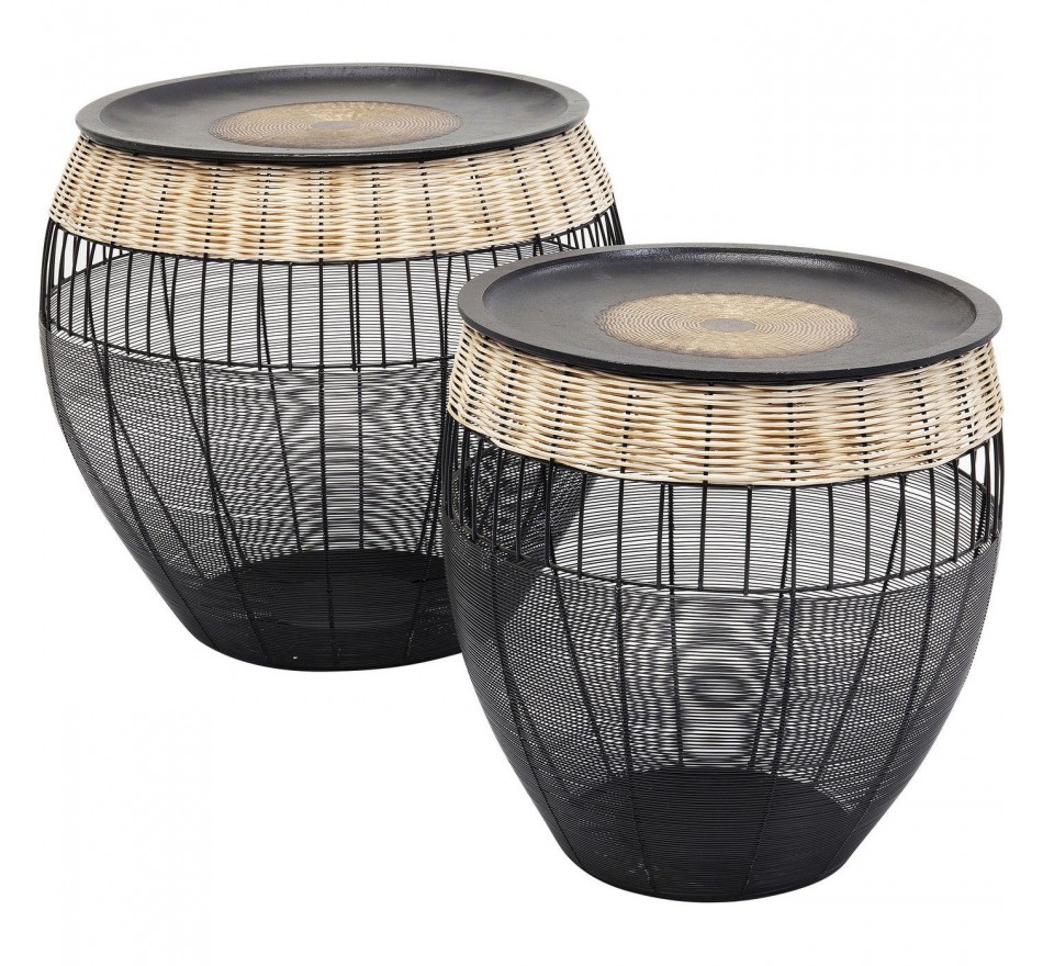 Bijzettafel African Drums (2/Set) Kare Design