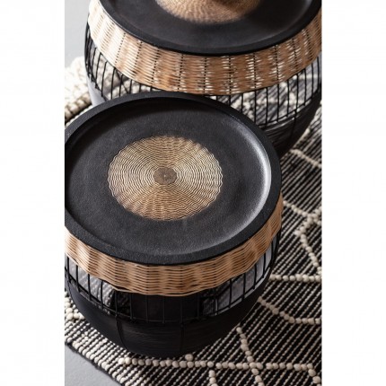 Side Table African Drums (2/Set) Kare Design