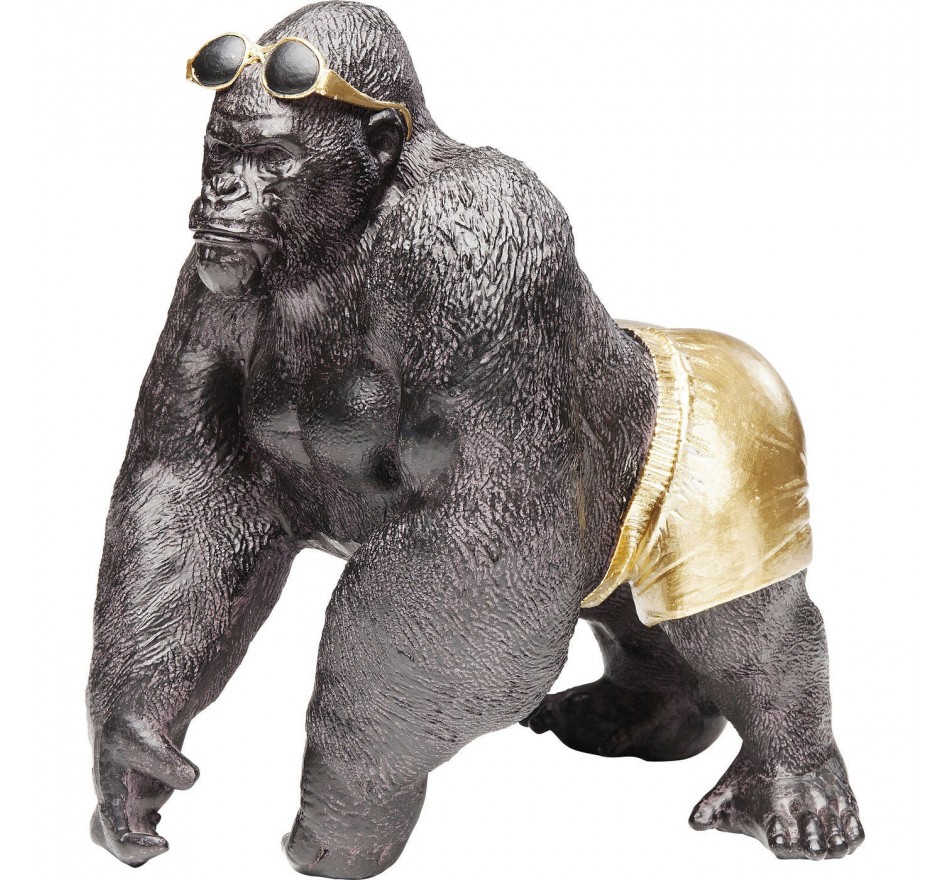 Woonaccessoires gorilla op het strand 20cm Kare Design