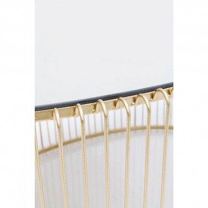 Coffee Table Wire Uno Brass 60x90cm Kare Design