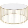 Table basse Wire laiton 80cm Kare Design