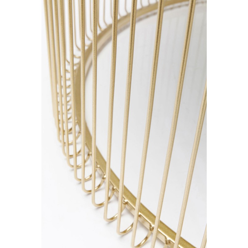 Table basse Wire laiton 80cm Kare Design