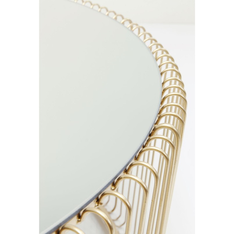 Table basse Wire laiton 80cm Kare Design