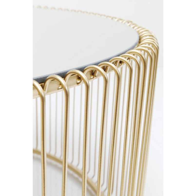 Table basse Wire laiton 80cm Kare Design