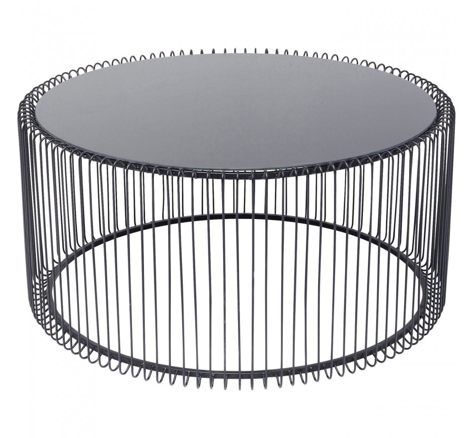 Salontafel Wire Uno Zwart Ø80cm Kare Design
