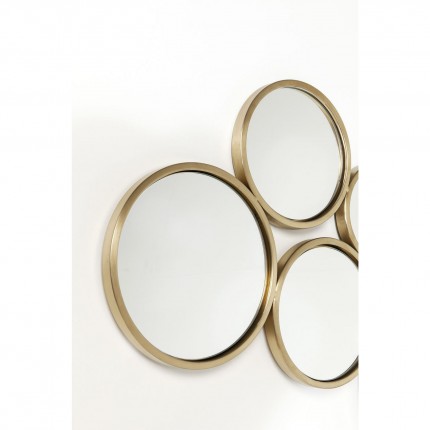 Wall Mirror Bubbles Brass 93x138cm Kare Design