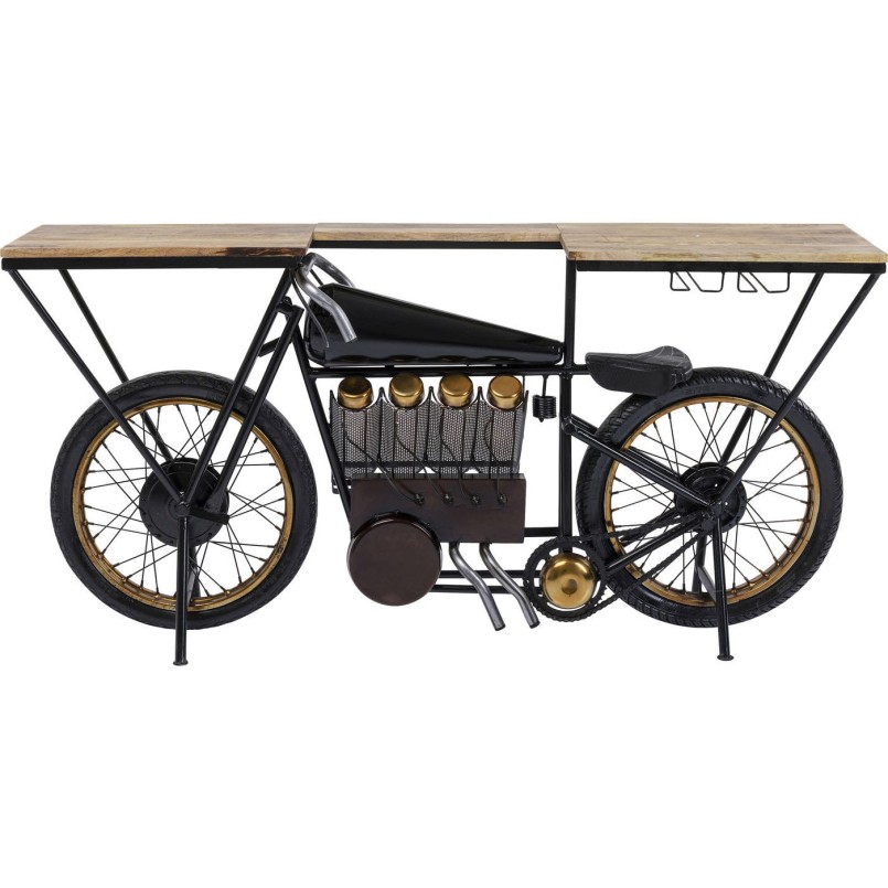 Table de bar Moto noire Kare Design