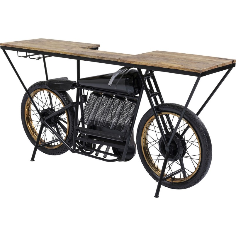 Table de bar Moto noire Kare Design