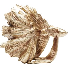 Deco Object Betta Fish Gold Small Kare Design