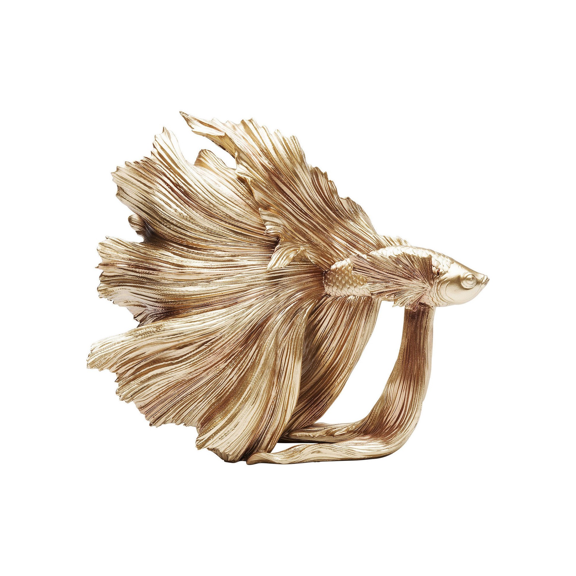 Deco Object Betta Fish Gold Small Kare Design