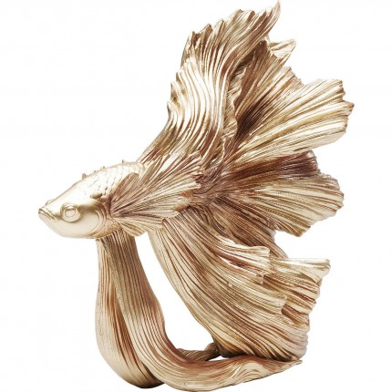 Deco Betta Fish Gold Small Kare Design