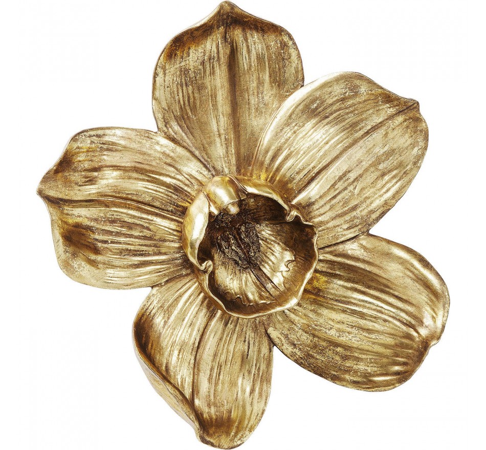 Wall Decoration Orchid Gold 44cm Kare Design