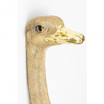 Wanddecoratie  Ostrich Gold Kare Design