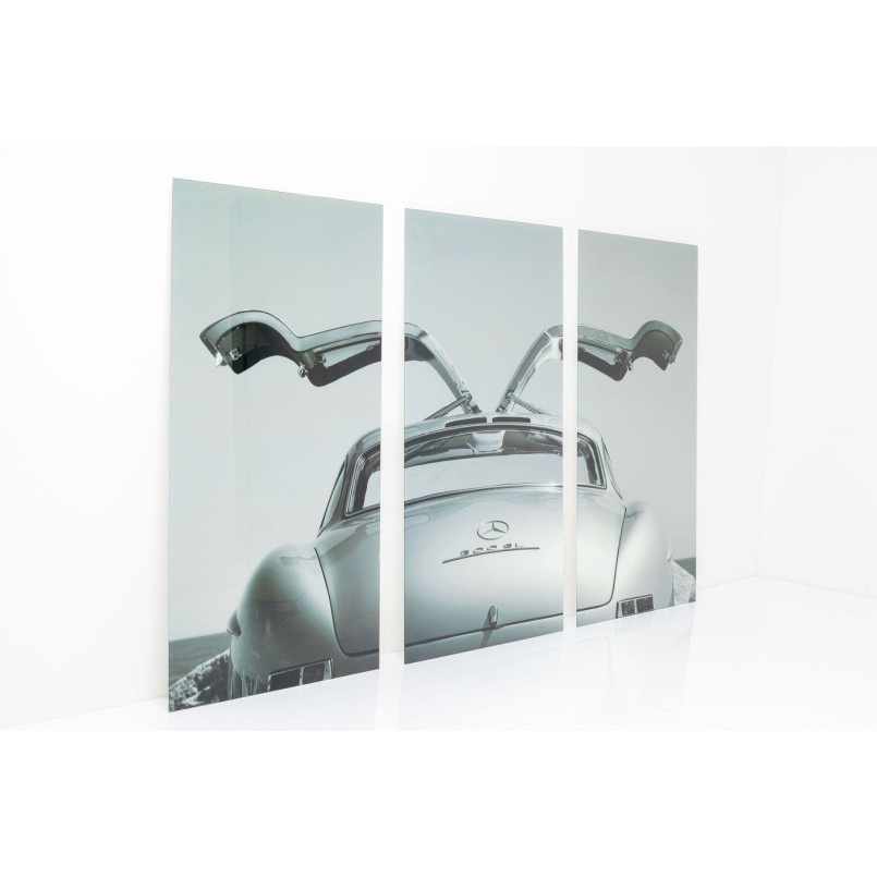Tableaux en verre Triptychon voiture 240x160cm Kare Design