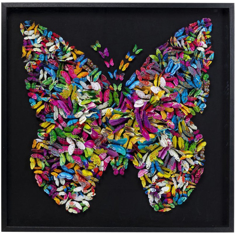 Cadre décoratif Farfalla 120x120cm