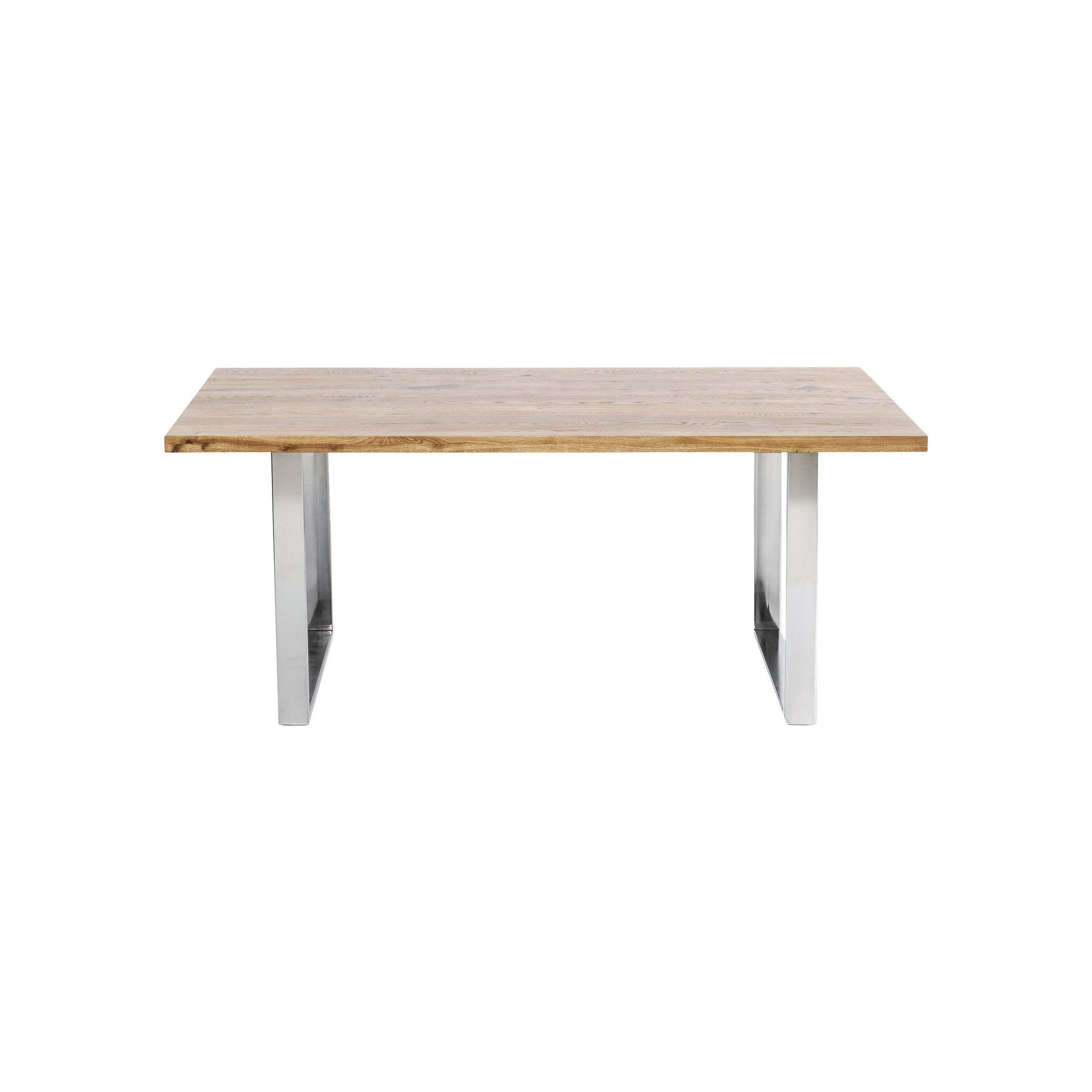 Table Jackie chêne-chromé 160x80