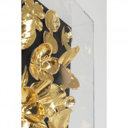 Deco Frame Gold Flower 60x60cm Kare Design