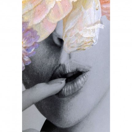 Framed Picture Flower Lady Pastel 152x117cm Kare Design